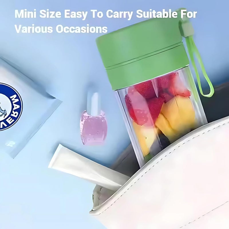 ASTHAN Compact, Travel Size, USB Rechargeable 12 Oz Portable Handheld Blender with Powerful Motor: Perfect for Smoothies, Shakes, Fruit/Veggie Juicer & Baby Food - Image 4